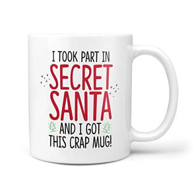 TeHe Gifts Secret Santa Tea Coffee Mug