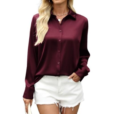 Zeagoo Satin Blouse