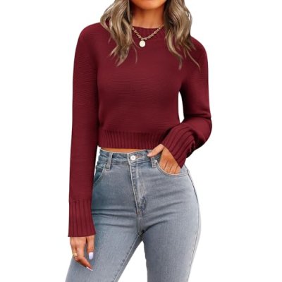 Zeagoo Women's Cropped Sweater
