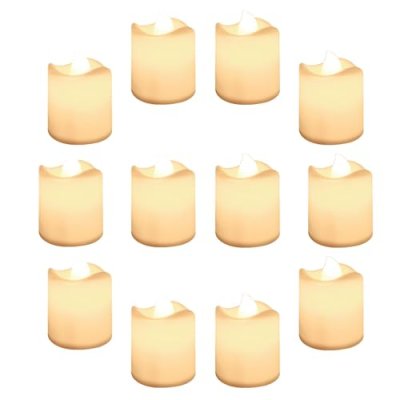 Yeahmart 24 Pack LED Tea Light Candles, Battery…