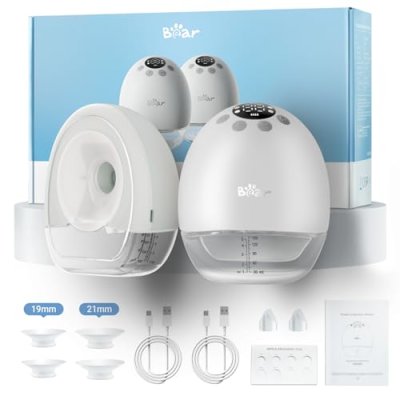 Bear Breast Pump Hands Free Wearable Breast…