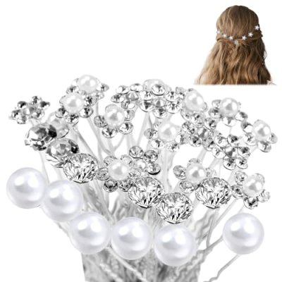 Pearl & Crystal Hair Pins