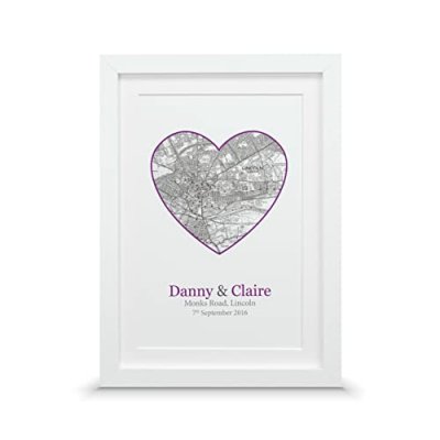 Heart Map Print
