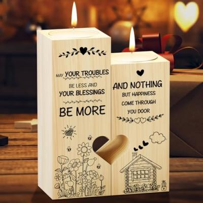 Heart Shaped Candle Holder - Housewarming Gift