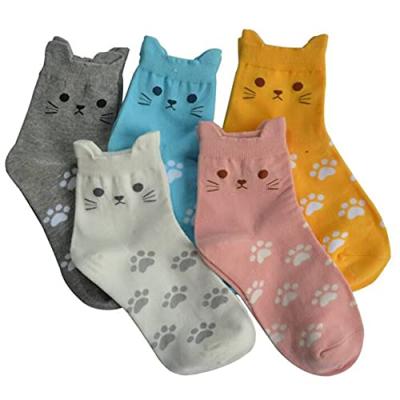 Jeasona Cat Socks 5-Pack