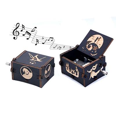 Keast Wood Carved Music Box - This Is Halloween