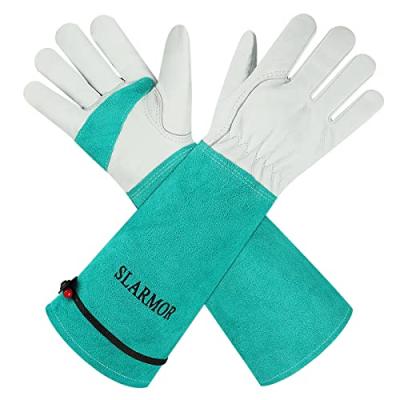 SLARMOR Leather Gardening Gloves