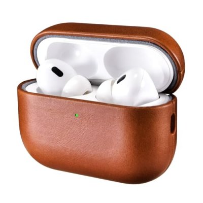 ICARER Leather Case for AirPods Pro 3