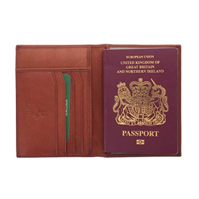 VISCONTI Leather Passport Holder
