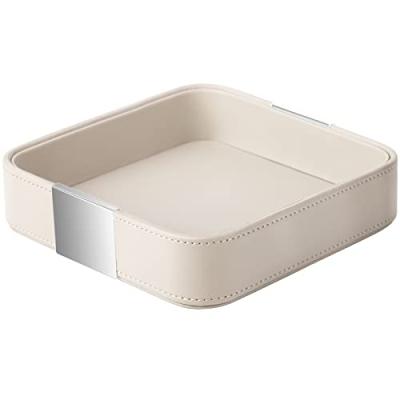 SANZIE Leather Desktop Storage