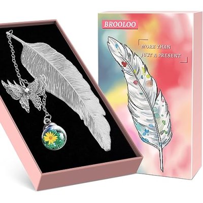 Feather Metal Bookmark