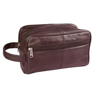 RAS WALLETS Leather Toiletry Bag