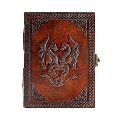 Leather Double Dragon Writing Journal