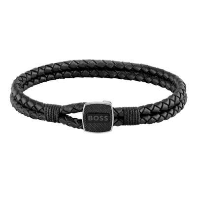 BOSS SEAL Leather Bracelet