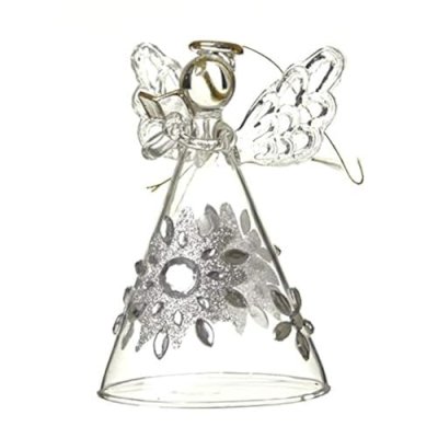 Heaven Sends Glass Christmas Angel With Flower…