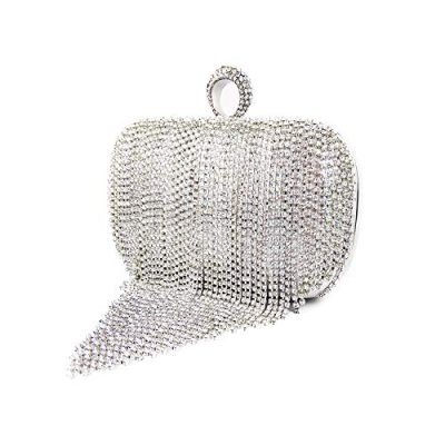 Zebrum Evening Bag with Crystal Clutch Purse