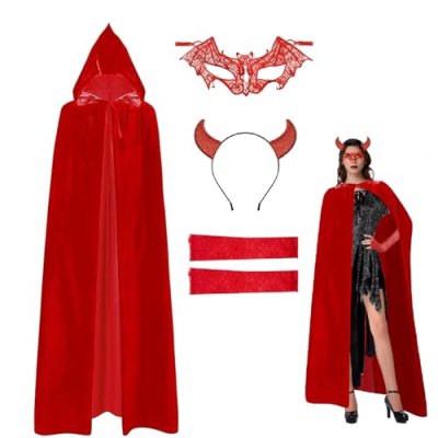 NebulaGlam Devil Halloween Costume Set, Halloween…