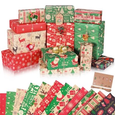 Pecehom Christmas Wrapping Set