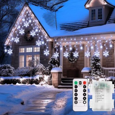 echosari Christmas Snowflake Lights