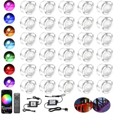 INDARUN RGB LED Decking Lights - Outdoor Lighting