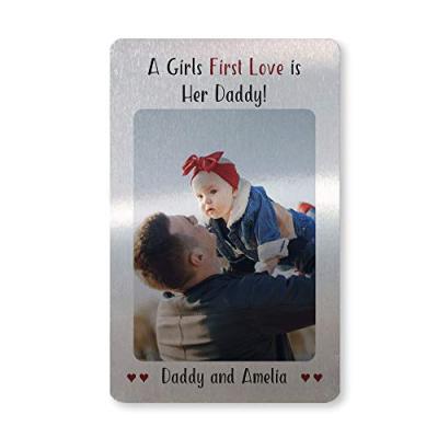 Red Ocean Wallet Card Insert for Him
