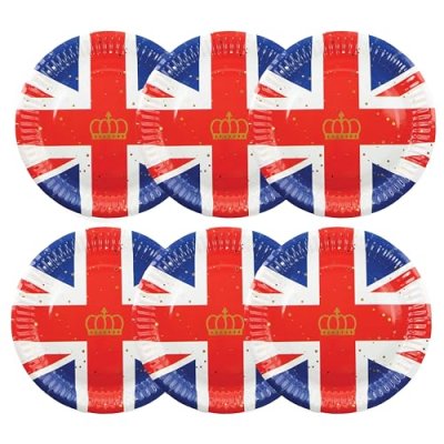 Red, White and Blue Classic Union Jack Plate -…