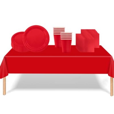 Red Kids’ Party Tableware