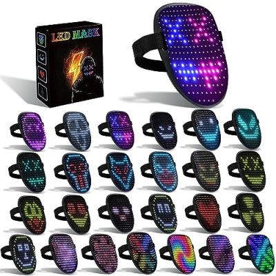 Aedcbaide LED Halloween Mask