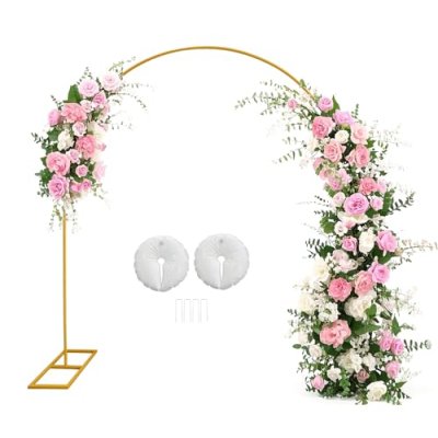 Wedding 6.9X7.9FT Arch Backdrop Stand with 2…