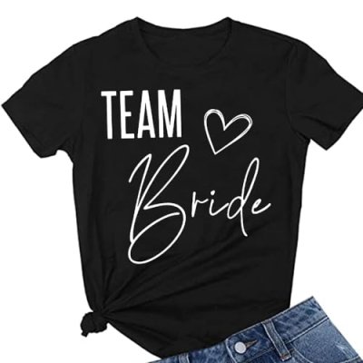 Wedding Party Team Bride Tshirt Tee Women…
