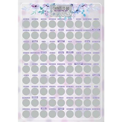 Wedding Planner Poster with 81 Scratch Panels