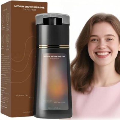 Medium Brown Hair Dye Shampoo