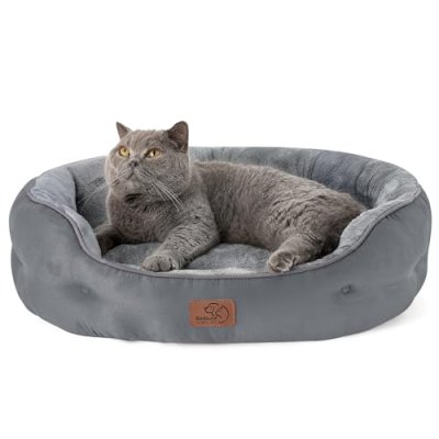 Bedsure Large Cat Beds - 63x53x20cm Round…