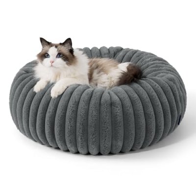 Bedsure Cat Bed for Indoor Cats - 51x51x15 cm…