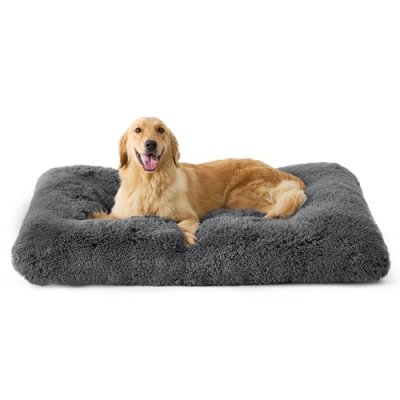 Bedsure Dog Crate Bed Large - Fluffy Dog Crate…