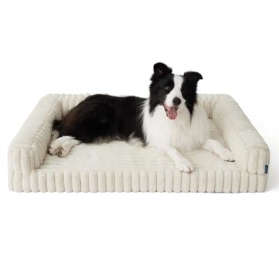 Bedsure Orthopedic Dog Beds Large - 89x64x18cm…