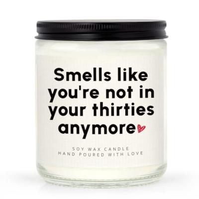 Leebbsin 40th Birthday Candle Soy Wax