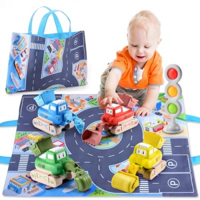 Geebiiny Kids Digger Tractor Toy Cars