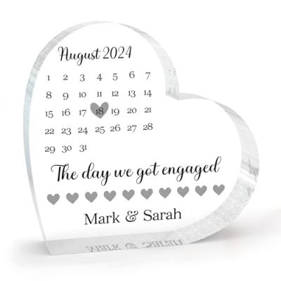 Beecreative Personalised Engagement Heart Block