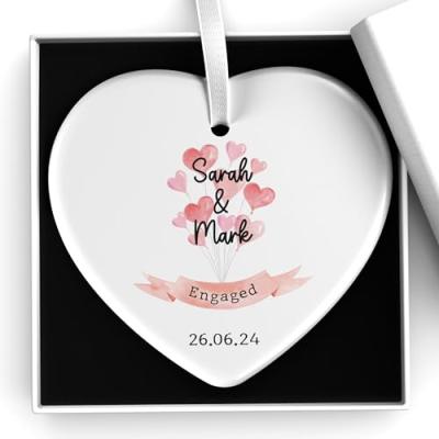 Beecreative Engagement Ornament Keepsake
