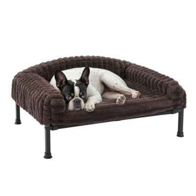 Veehoo Raised Dog Sofa Bed with Removable Bolster…