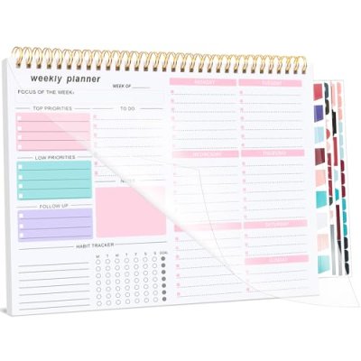 Weekly Planner To Do List Pad, Undated Weekly…