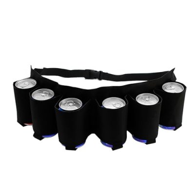 Beer Belt 6 Pack Beer Bottle Holder for Beer…