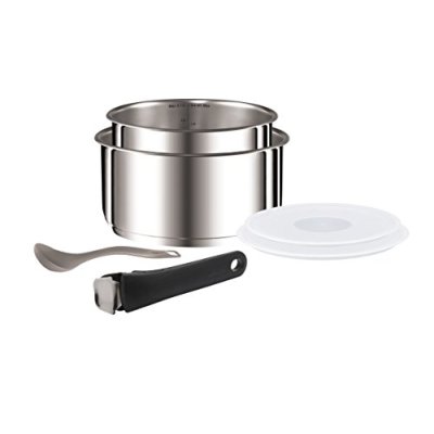 Tefal Ingenio Saucepan Set, Stainless Steel, 6…