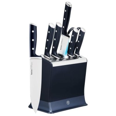 Tefal EverSharp Pro 6-Pc Knife Set, Knife Block…