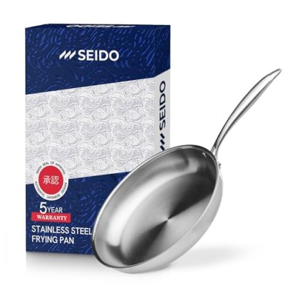 Seido Stainless Steel Frying Pan