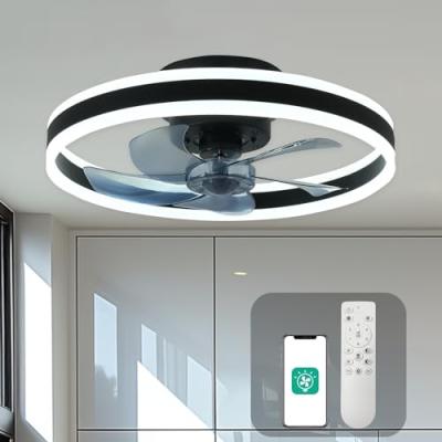 CHANFOK Ceiling Fan with Remote and LED Light