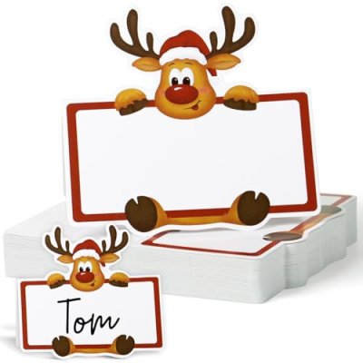 Reindeer Christmas Place Cards