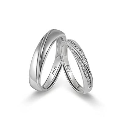 Meissa Sterling Silver Couple Rings
