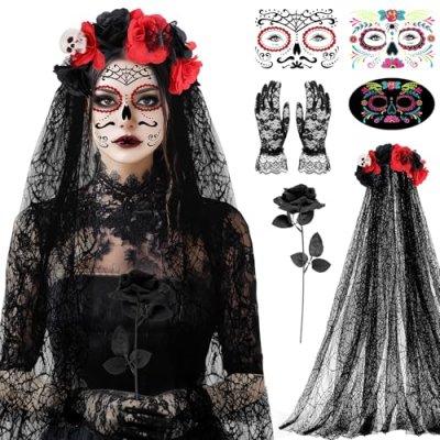 SelfTek Day of the Dead Costumes for Women, Day…